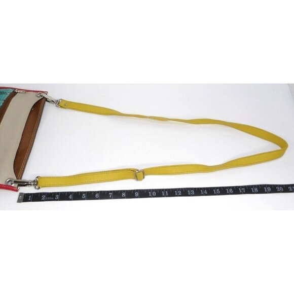 Leather patchwork small cross body, shoulder bag, handbag, purse NEW NO TAGS - Picture 8 of 8